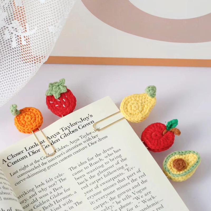 Handmade Crochet Bookmark - Fruit Design | Charming and Elegant Reading Accessory